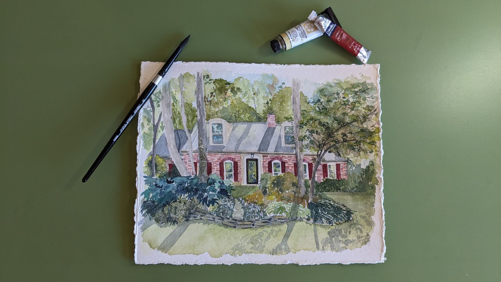 Example home portrait painting